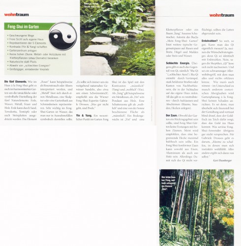 Gartengestaltung und Feng Shui