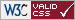 w3c: valides css